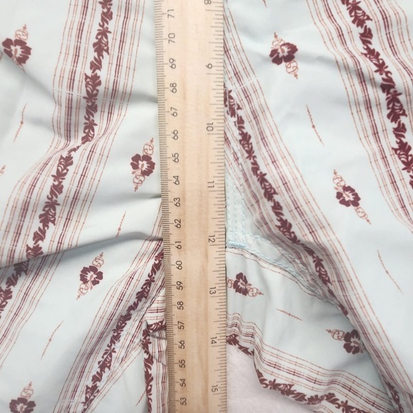 Reef Board Shorts‎ Mens Large Blue Brown Floral Hawaiian Swim Trunks Surf Beach - Picture 5 of 8